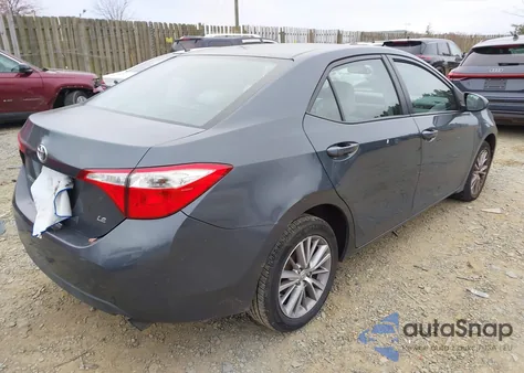 2015 Toyota Corolla Le Plus from USA, damaged, VIN 2T1BURHE5FC384180